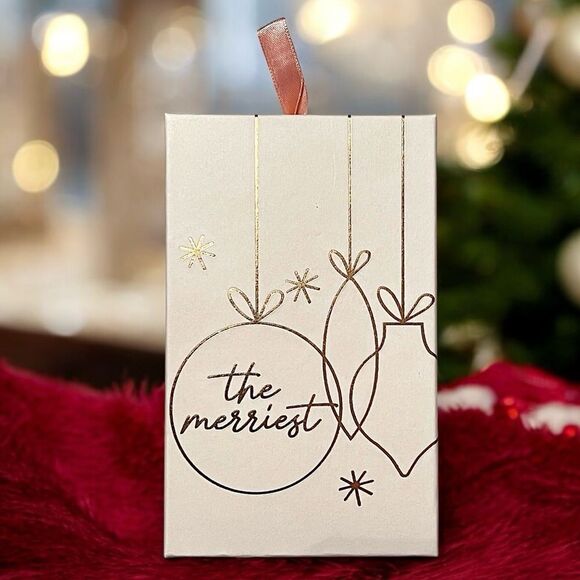 LC Lauren Conrad Faith Christmas Ornament Necklace And Earrings Set - Picture 3 of 3